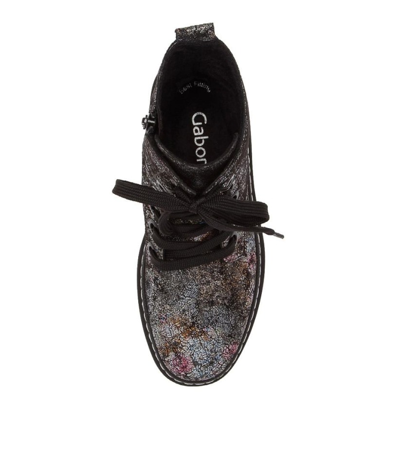 Gabour | Exclusif Hund Schwarz Bottes Mi-mollet En Cuir Multi